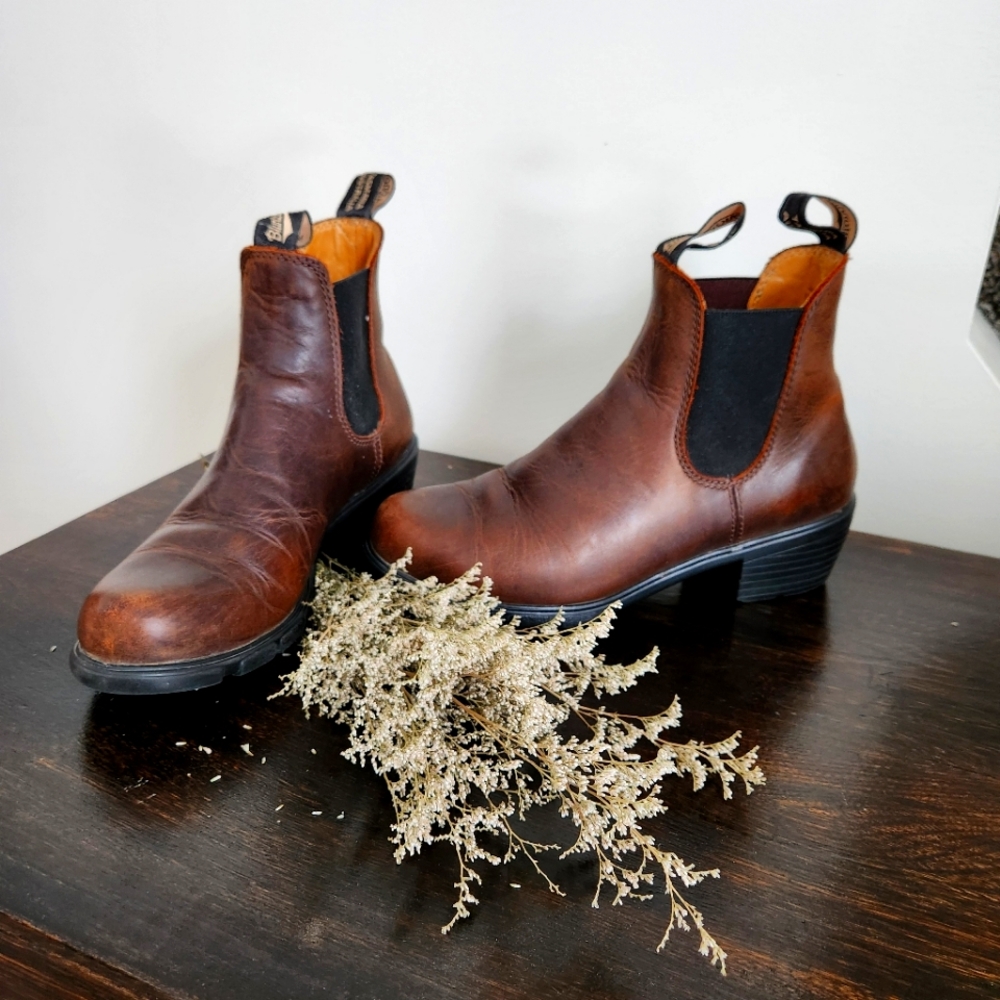 Blundstone Womes Brown Leather Chelsea Boots us size 8 uk size 5 Eu 38